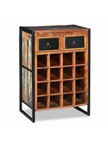 Butelių lentyna VLX Solid Reclaimed Wood Wine Rack 244831, ruda, 350 mm x 540 mm x 800 mm