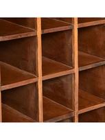 vyno lentynos - Butelių lentyna VLX Solid Reclaimed Wood Wine Rack 244831, ruda, 350 mm x 540 mm x 800 mm - 2 nuotrauka