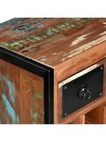 vyno lentynos - Butelių lentyna VLX Solid Reclaimed Wood Wine Rack 244831, ruda, 350 mm x 540 mm x 800 mm - 5 nuotrauka