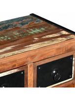 vyno lentynos - Butelių lentyna VLX Solid Reclaimed Wood Wine Rack 244831, ruda, 350 mm x 540 mm x 800 mm - 7 nuotrauka
