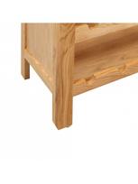 vyno lentynos - Butelių lentyna VLX Wine Solid Oak Wood, ruda, 720 mm x 320 mm x 900 mm - 5 nuotrauka