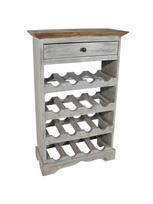 buteliu lentyna - Butelių lentyna VLX Wine Rack 244507, ruda/pilka, 550 mm x 230 mm x 850 mm - 1 nuotrauka