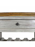 buteliu lentyna - Butelių lentyna VLX Wine Rack 244507, ruda/pilka, 550 mm x 230 mm x 850 mm - 2 nuotrauka