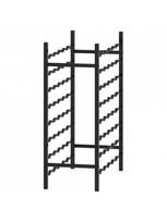 vyno lentynos - Butelių lentyna VLX Wine Rack 289563, juoda, 650 mm x 300 mm x 800 mm - 4 nuotrauka