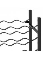 vyno lentynos - Butelių lentyna VLX Wine Rack 289563, juoda, 650 mm x 300 mm x 800 mm - 5 nuotrauka