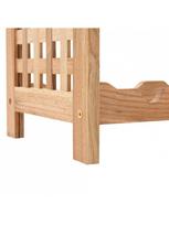 butelio laikiklis - Butelių lentyna VLX Solid Walnut, smėlio, 630 mm x 250 mm x 730 mm - 7 nuotrauka