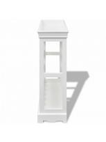 vyno lentynos - Butelių lentyna VLX Abreu, balta, 700 mm x 225 mm x 705 mm - 6 nuotrauka