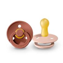 BIBS lateksiniai čiulptukai, 6-18m, 2 vnt., Woodchuck/Blush