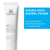 kremas su hialuronu -  LA ROCHE-POSAY paakių kremas nuo raukšlių HYALU B5, 15 ml - 2 nuotrauka