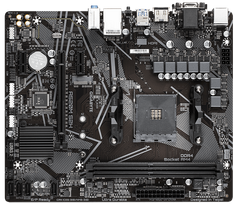 pagrindine plokste a520 - Gigabyte A520M S2H 1.0 - 5 nuotrauka