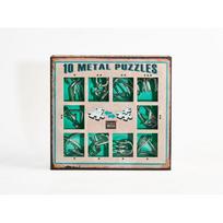Galvosūkių rinkinys 10 Metal Puzzles  GREEN SET