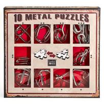 Galvosūkių rinkinys 10 Metal Puzzles RED SET