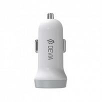 ikroviklis usb 5v 2 1a - Devia Smart USB Premium Car Charger White - 2 nuotrauka