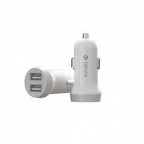 ikroviklis usb 5v 2 1a - Devia Smart USB Premium Car Charger White - 3 nuotrauka