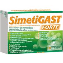 12 mg - SIMETIGAST FORTE, nuo 12 m., 240 mg, 10 minkštų kapsulių - 1 nuotrauka