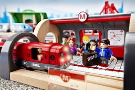 brio traukinys - Brio rinkinys su traukinio bėgiais Cargo harbour, 33061 - 3 nuotrauka