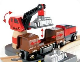 brio traukinys - Brio rinkinys su traukinio bėgiais Cargo harbour, 33061 - 4 nuotrauka