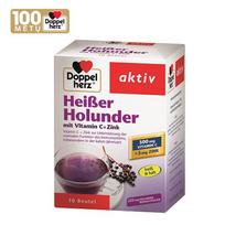  DOPPELHERZ AKTIV HEIBER HOLUNDER (HOT ELDERBERRY), granulės paketėliuose, 10 vnt.