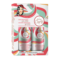Rinkinys garbanotiems plaukams INOAR Divine Curls Duo Kit 2x250ml