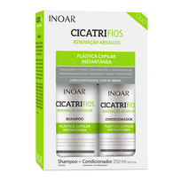 inoar - Plauko struktūrą atkuriantis priemonių rinkinys INOAR CicatriFios Duo Kit 2x250ml - 1 nuotrauka