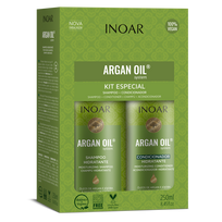 inoar - Intensyviai drėkinantis rinkinys su Argano aliejumi INOAR Argan Oil Duo Kit 2x250ml - 1 nuotrauka