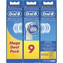 dantu sepetelio braun oral b antgaliai - Antgalis Braun Precision Clean, mėlyna/balta, 9 vnt. - 2 nuotrauka