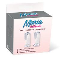 silikoniniai pirstu -  MARIA dantų šepetėlis kūdikiui BABY FINGER TOOTHBRUSHES, 2 vnt. - 1 nuotrauka
