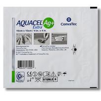 aquacel - Aquacel AG+ Extra tvarstis, antimikrobinis, 10 x 10 cm, N10 (413567) - 2 nuotrauka