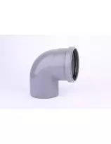 alkune kanalizacijai - Vidaus kanalizacijos alkūnė HTplus, Ø 40 mm, 90° - 1 nuotrauka