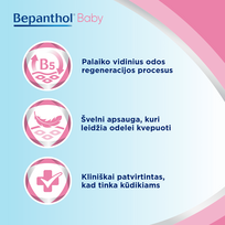dekspantenol -  BEPANTHOL BABY, tepalas, 30 g - 5 nuotrauka