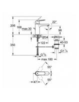 vonios rankena - GROHE Eurosmart Cosmopolitan, M-dydžio 23325000 - 2 nuotrauka