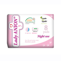 naktink - LADY ANION naktiniai paketai su anijonų juostele, 8 vnt. - 1 nuotrauka