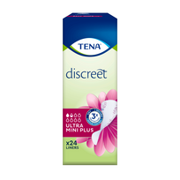 tens -  TENA įklotai DISCREET ULTRA MINI PLUS, 24 vnt. - 1 nuotrauka