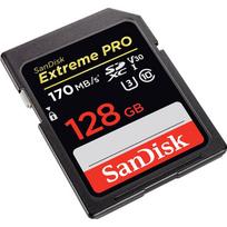 sandisk sdxc 128gb extreme pro 200mb - Sandisk  memory card Extreme PRO SDXC 128 GB 95/90 MB/s V30 UHS-I U3 - 1 nuotrauka