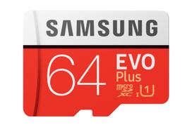 Pirkti Samsung MicroSD XC 64GB Cl.10/U1 "EVO+" + adapt / MB-MC64GA/EU - Photo 1