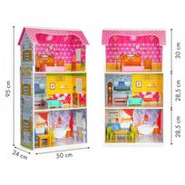 lele - Lėlių namelis EcoToys Doll House 10720627 - 5 nuotrauka