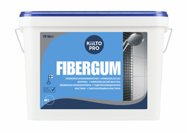 hidroizoliacine mastika - Mastika hidroizoliacinė Kiilto FIBERGUM, vidaus darbams, 1.3-20kg : Pakuotė - 20 kg - 4 nuotrauka