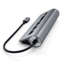 sd card usb c reader - Satechi USB-C Aluminum USB Hub & Card Reader - 2 nuotrauka