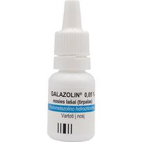 nosies lasai tirpalas - Galazolin 0,5 mg/ml nosies lašai 10 ml - 3 nuotrauka