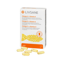 omega 3 ir vitaminas e - Livsane OMEGA-3 + Vitaminas E žuvų taukai N60 - 3 nuotrauka