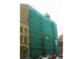 pastoliai - Tinklas pastolių uždengimui, žalias, 60g/m² : Matmenys izoliacinems plevelems, tinkleliams, membranoms m x m (m²)  - 3,3m x 50m (165m²) - 2 nuotrauka