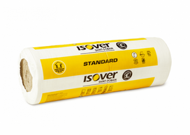 Isover STANDARD 42 ROLL (KT-42), universali, 50mm : Storis - 50 mm, Matmenys plokstems, rulonams  (ilgis x plotis), mm - 7000 x 1220 Mineralinė vata 