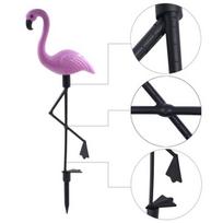 lauko dekoracijos - Sodo lempų rinkinys – flamingai, 3 vnt. - 2 nuotrauka
