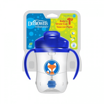 Dr Brown's First Straw Cup 270ml Blue