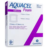 aquacel ag - AQUACEL FOAM lipnus tvarstis su silikonu, 17,5 x 17,5 cm, 10 vnt. - 1 nuotrauka