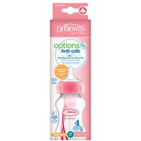 DR.BROWNS buteliukas plačiu kakleliu Options+ 270ml Pink WB91601-ESX