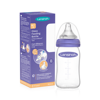 manekenas -  LANSINOH stiklinis maitinimo buteliukas su žinduku, 160 ml - 2 nuotrauka