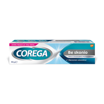 kremoji - COREGA fiksuojamasis dantų protezų kremas, beskonis, 40 g - 2 nuotrauka
