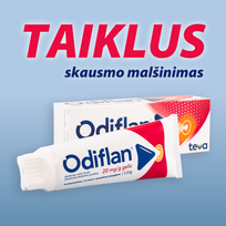 sanariu gelis -  ODIFLAN, 20 mg/g, 100 g, Gelis, N1 - 2 nuotrauka