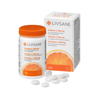 livsane c - Livsane 200 mg Vitaminas C kramtomosios tabletės N60 - 4 nuotrauka